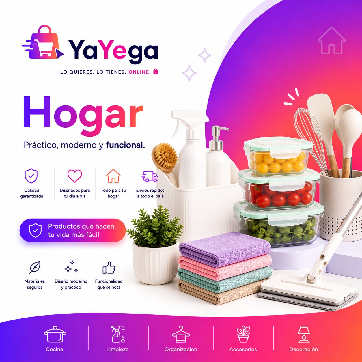 Hogar | YaYega — Soluciones prácticas para tu casa