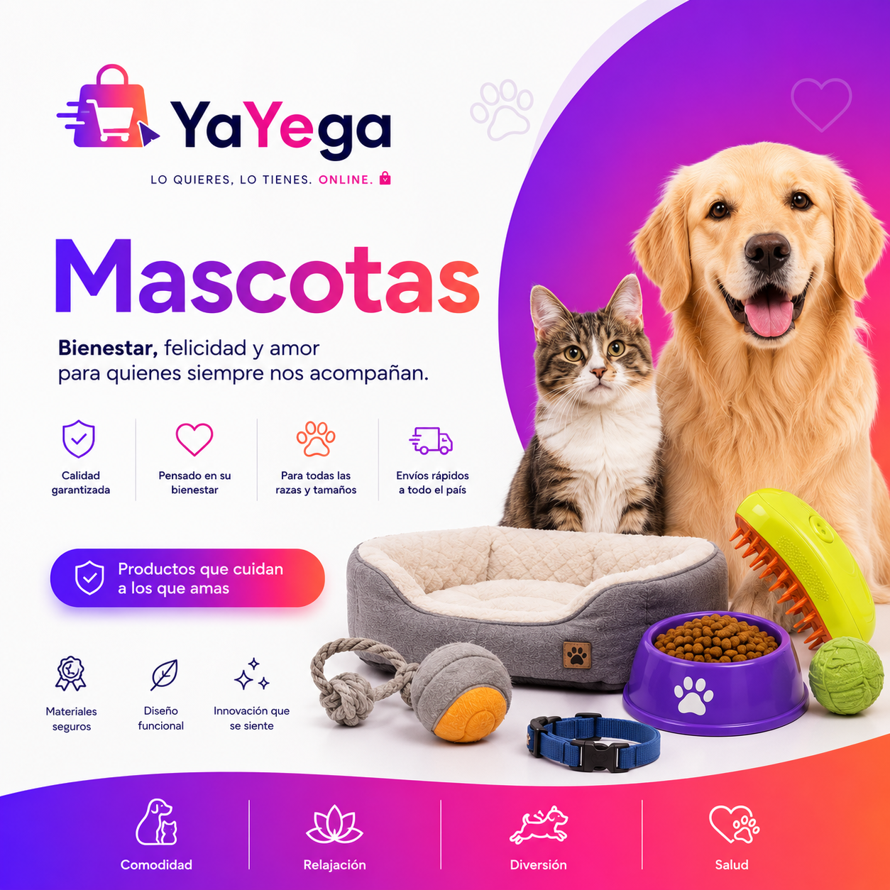 Mascotas | YaYega — Todo para el bienestar de tu engreído